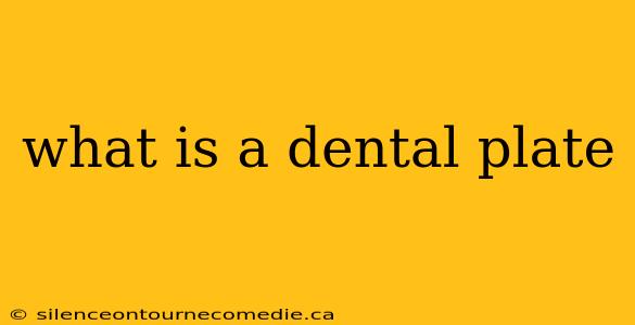 what is a dental plate