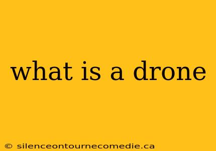 what is a drone