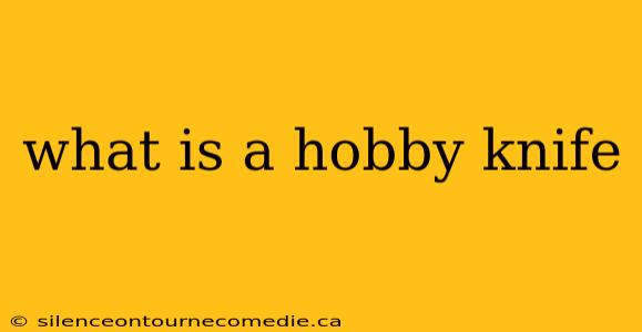 what is a hobby knife