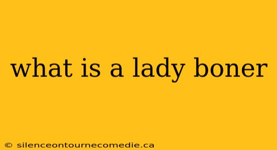 what is a lady boner