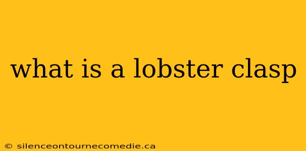 what is a lobster clasp