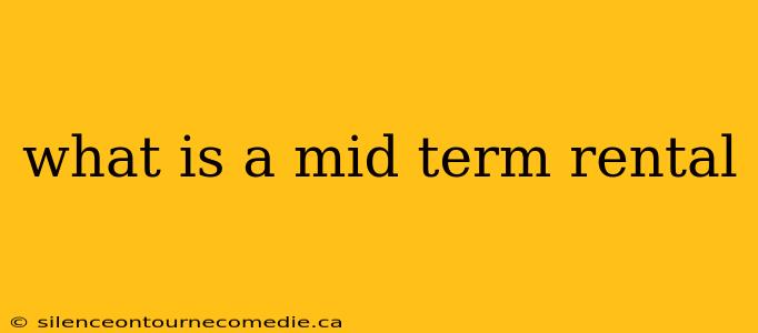 what is a mid term rental