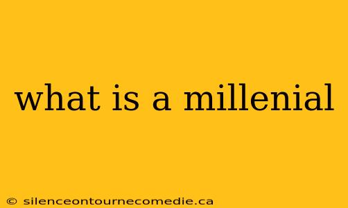 what is a millenial