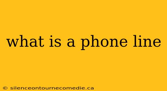 what is a phone line