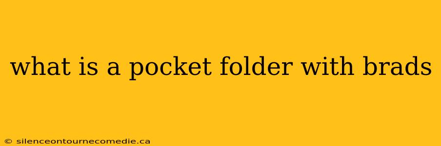 what is a pocket folder with brads