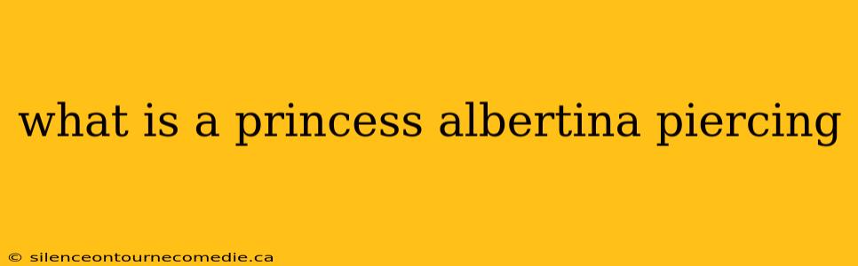 what is a princess albertina piercing