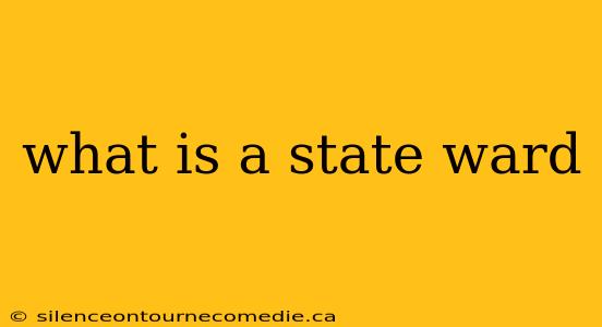 what is a state ward