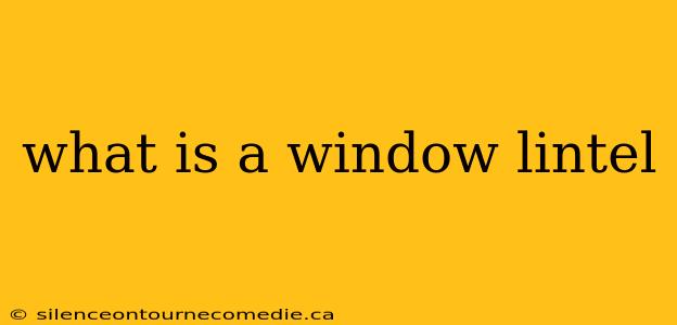 what is a window lintel