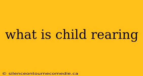 what is child rearing