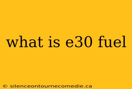 what is e30 fuel