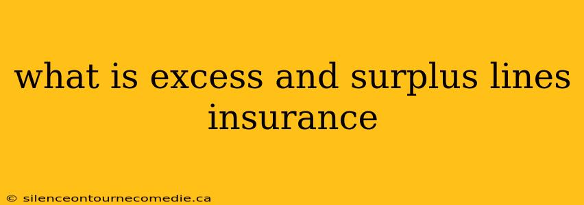 what is excess and surplus lines insurance