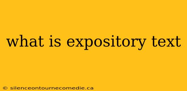 what is expository text