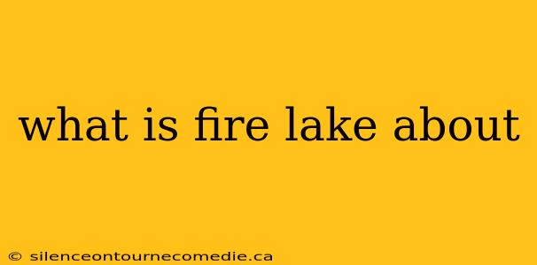 what is fire lake about