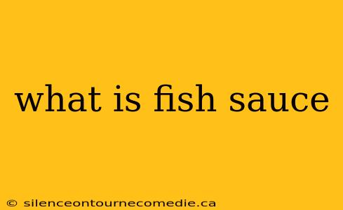 what is fish sauce