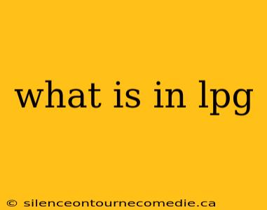 what is in lpg