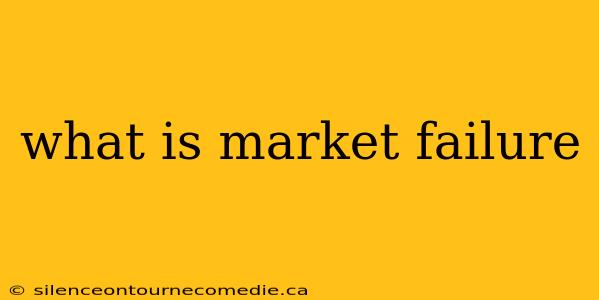 what is market failure