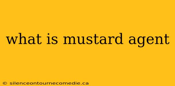 what is mustard agent