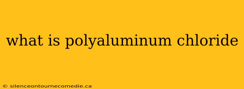 what is polyaluminum chloride