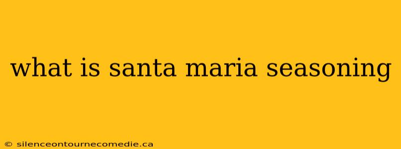 what is santa maria seasoning