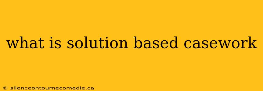 what is solution based casework
