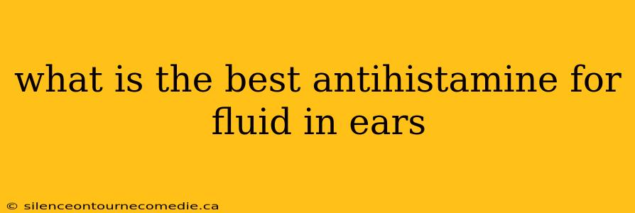what is the best antihistamine for fluid in ears