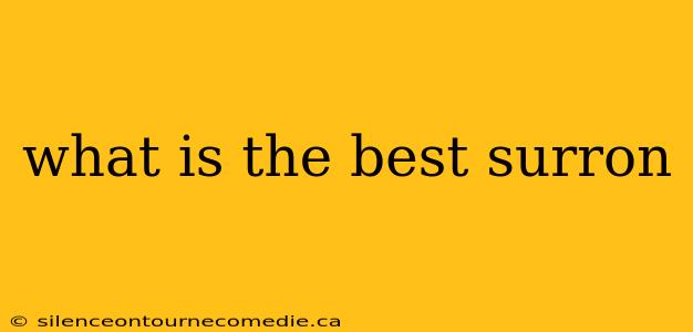 what is the best surron