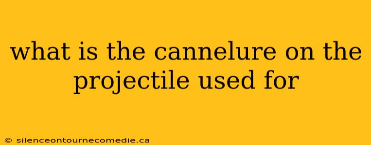 what is the cannelure on the projectile used for