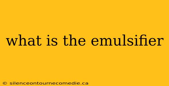 what is the emulsifier