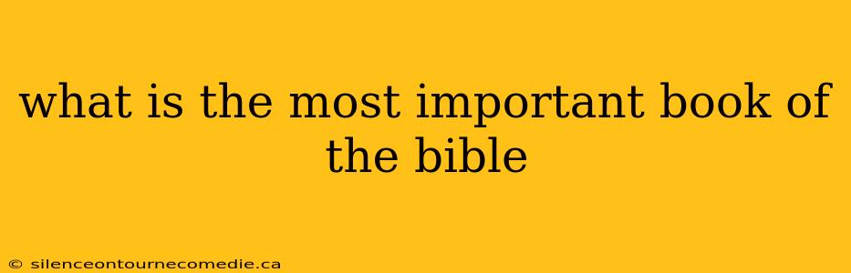 what is the most important book of the bible