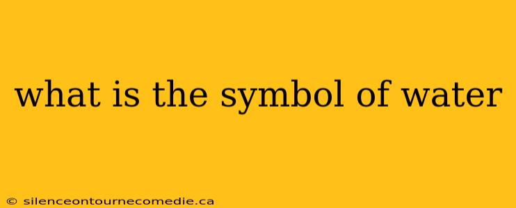 what is the symbol of water