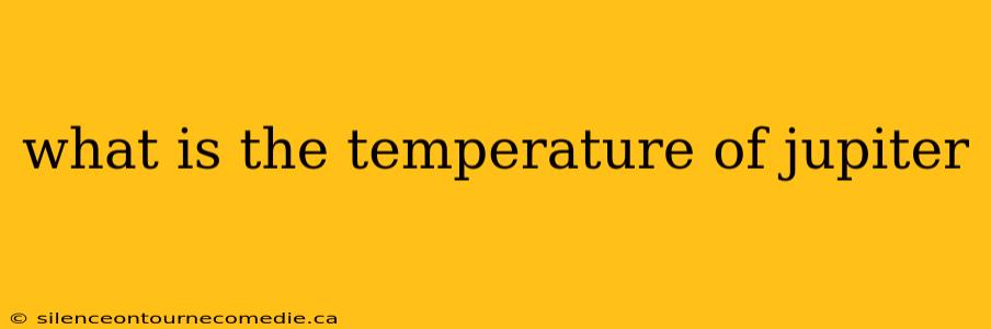 what is the temperature of jupiter