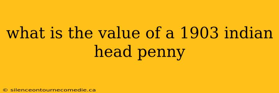 what is the value of a 1903 indian head penny