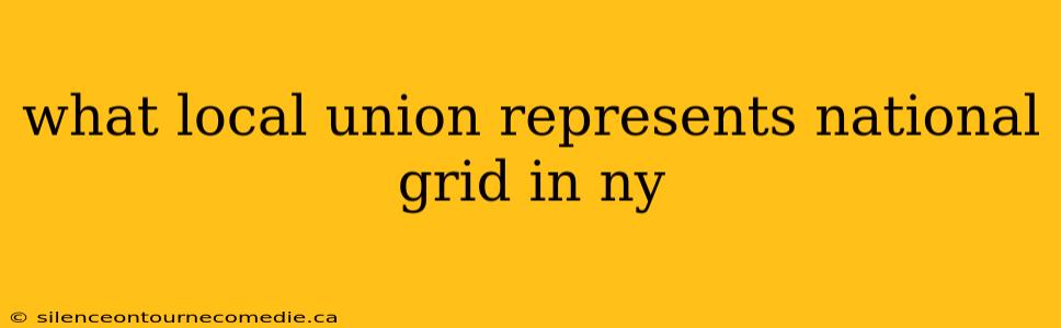 what local union represents national grid in ny