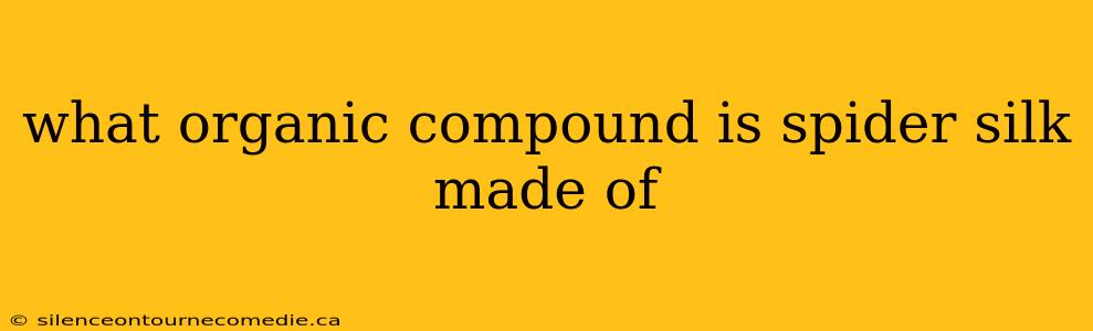what organic compound is spider silk made of