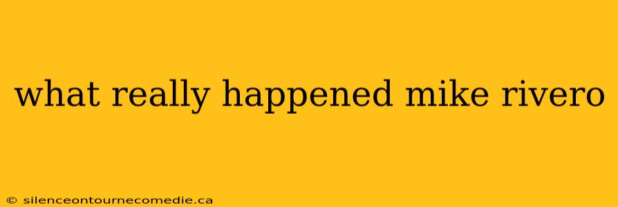 what really happened mike rivero