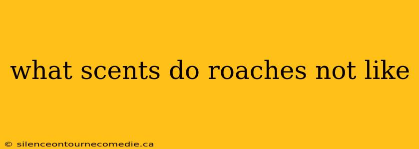 what scents do roaches not like
