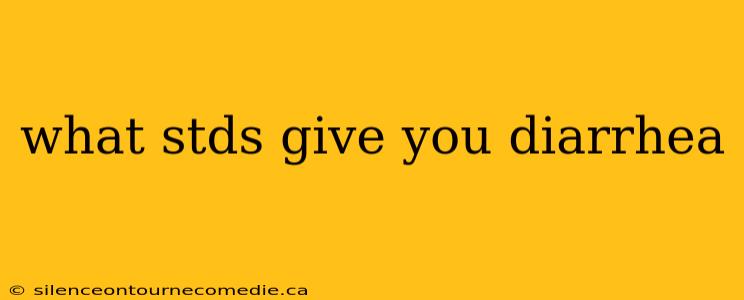 what stds give you diarrhea