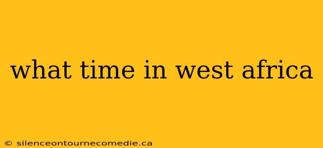 what time in west africa