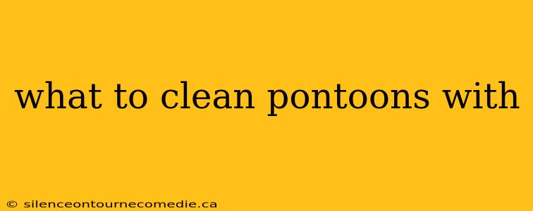 what to clean pontoons with