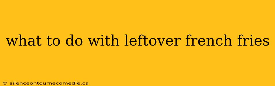 what to do with leftover french fries