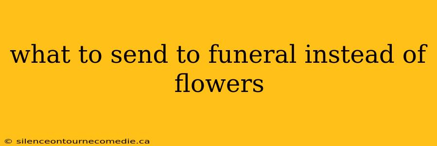 what to send to funeral instead of flowers