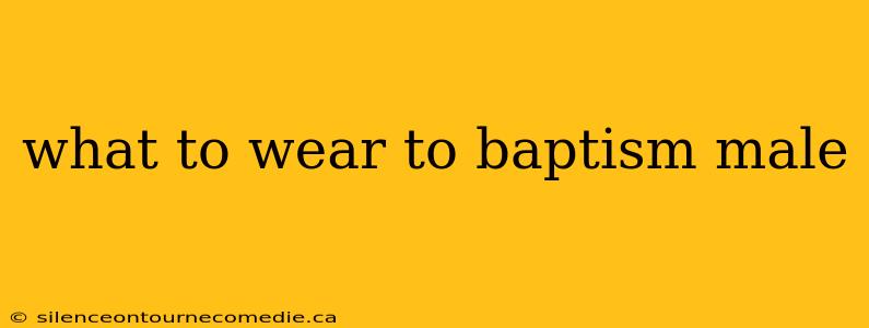 what to wear to baptism male