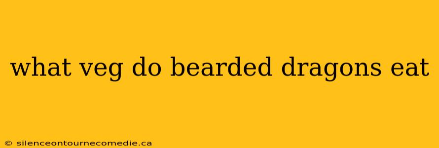 what veg do bearded dragons eat