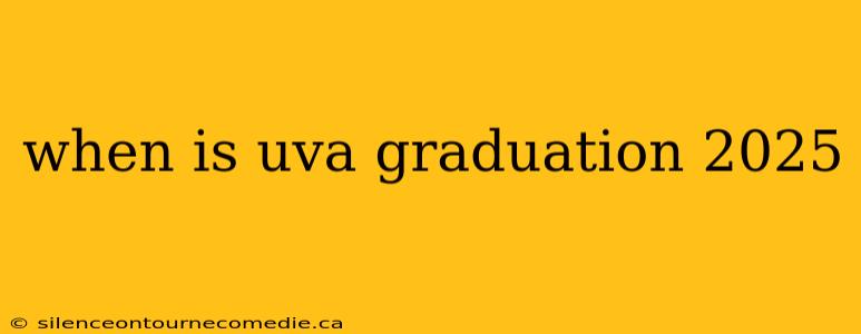 when is uva graduation 2025
