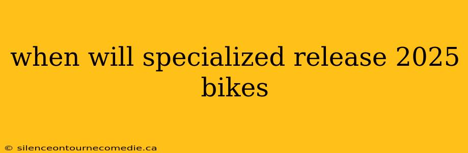 when will specialized release 2025 bikes