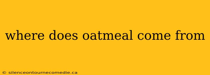 where does oatmeal come from