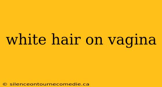 white hair on vagina
