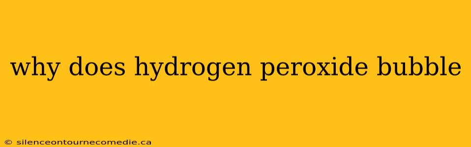why does hydrogen peroxide bubble