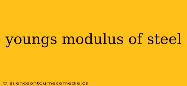 youngs modulus of steel