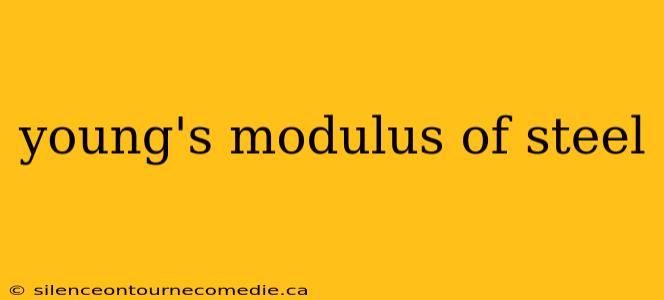 young's modulus of steel